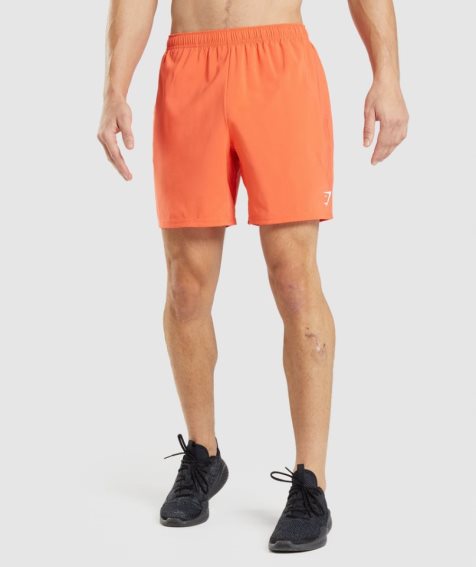 Men's Gymshark Arrival Shorts Orange | NZ 9KUOTS